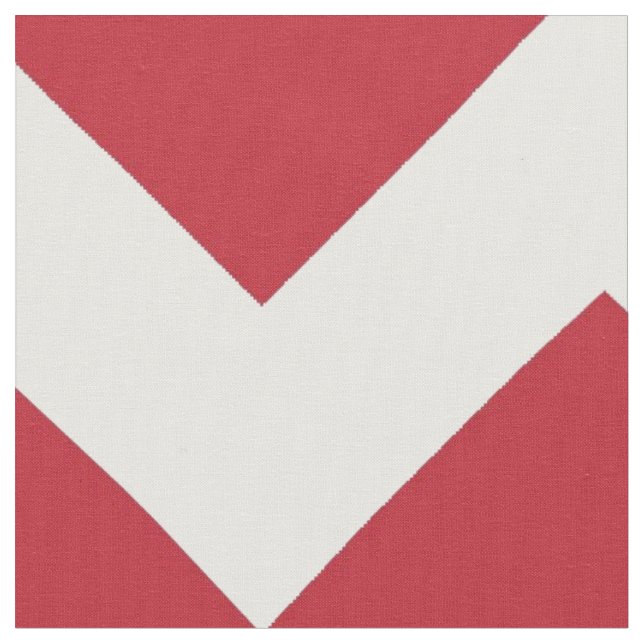 Tecido Greve de Chevron Vermelho e Branco (Detalhe)