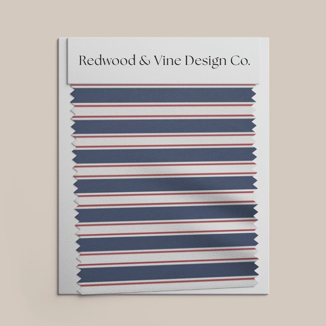 Tecido Greve de Verão de marinho, Vermelho e Creme (Criador carregado)