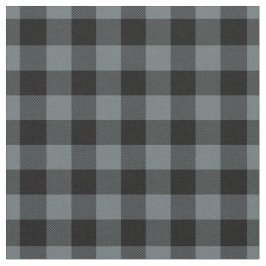 Tecido Grey Blue & Black Plaid Gingham