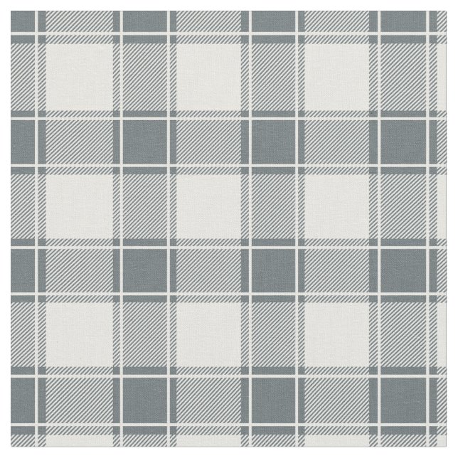 Tecido Grey Blue & White Buffalo Plaid (Detalhe)