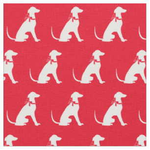 Tecido Greyhound Silhout Red