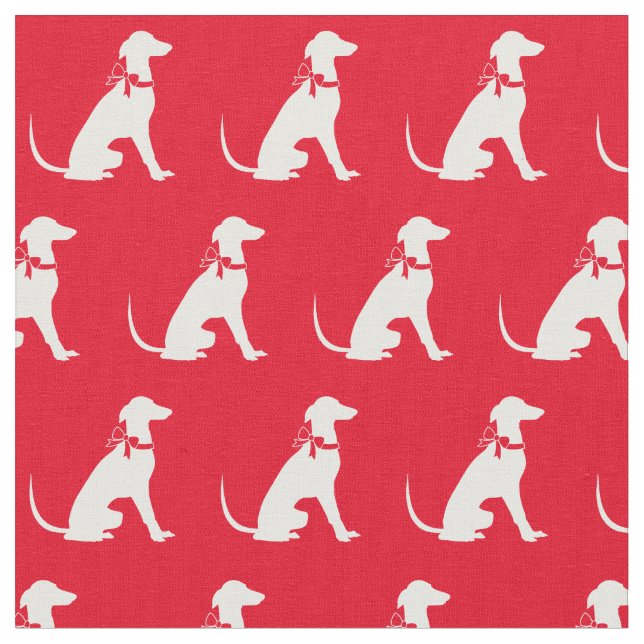 Tecido Greyhound Silhout Red (Detalhe)