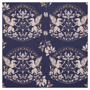 Tecido Griffin Preto Pendente com Prato de Flor DIY