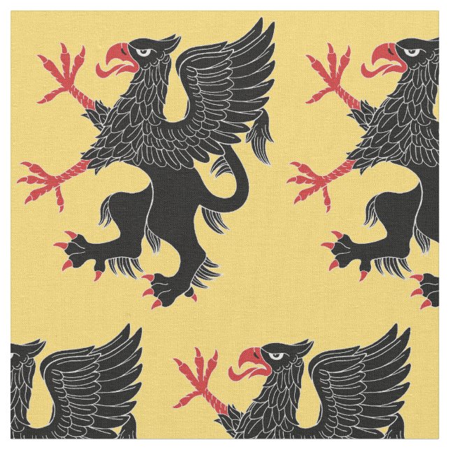 Tecido Griffin Rampant Sable (Detalhe)
