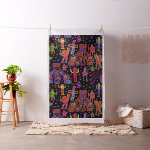 Tecido Guerreiros do Espírito Kuna Indiano 