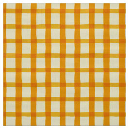 Tecido Guingão amarelo alaranjado do verão