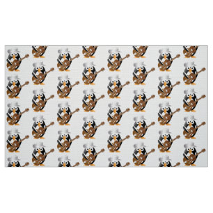 Tecido Guitarista pinguim