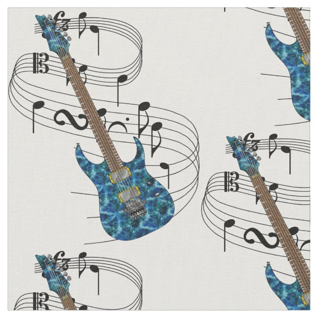 Tecido Guitarra elétrica (Detalhe)