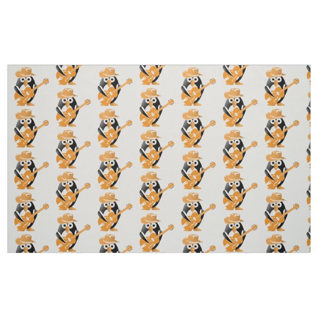 Tecido guitarrista pinguim (Fat Quarter)