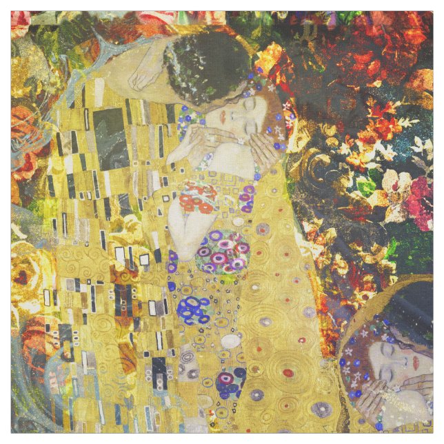 Tecido Gustav Klimt é o TRIBUTE Kiss_EDITED ART (Modelo)