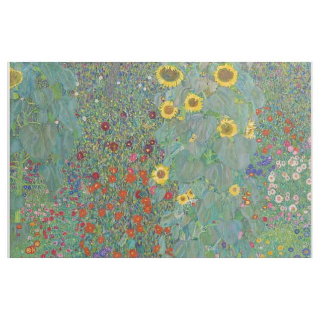 Tecido Gustav Klimt - Jardim do País com Girassóis (Jarda)