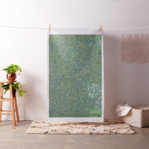 Tecido Gustav Klimt Rosebushes embaixo da Galeria de Árv