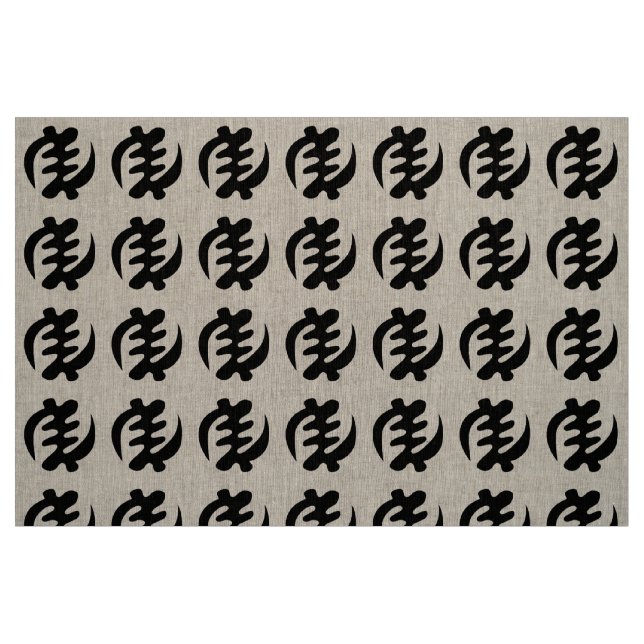 Tecido Gye Nyame | Deus é Símbolo de Adinkra Supremo (Fat Quarter)