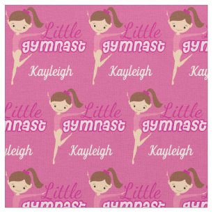 Tecido Gymnasics Personalizada Bonita Rosa