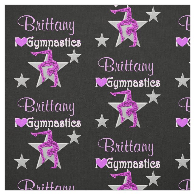 TECIDO GYMNAST PERSONALIZADO bonito E NEGRO (Modelo)