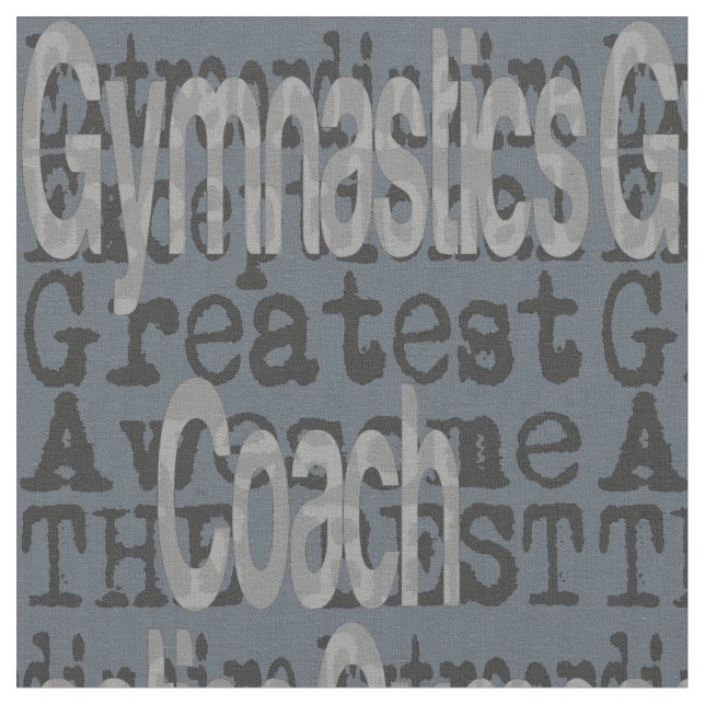 Tecido Gymnastics Coach Extraordinaire (Detalhe)