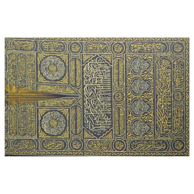 Tecido Haj árabe muçulmano islâmico Kaaba da caligrafia (Jarda)