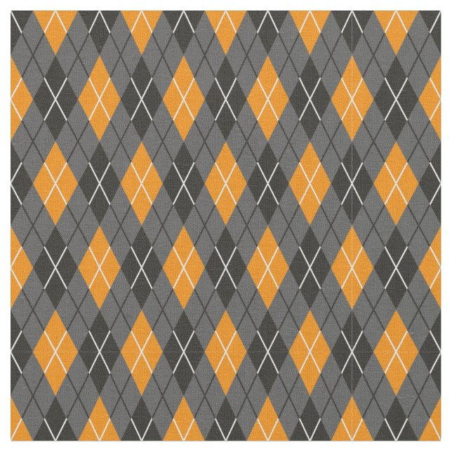 Tecido Halloween Argyle Pattern (Detalhe)