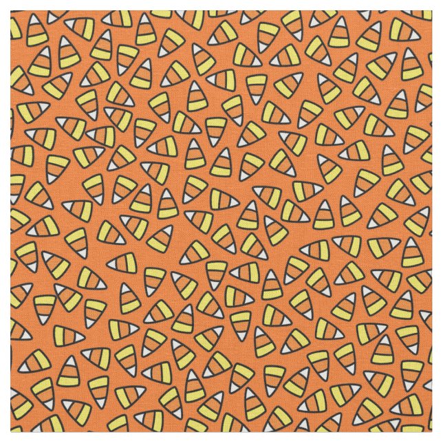 Tecido Halloween Candy Corn Pattern (Detalhe)
