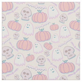 Tecido Halloween em Pastéis 