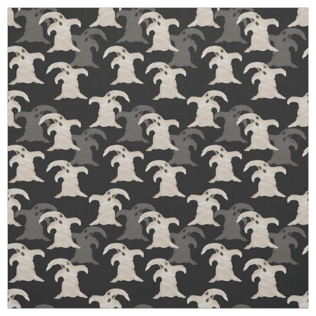Tecido Halloween Ghosts Pima Cotton (54" de largur (Modelo)