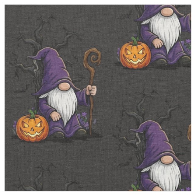 Tecido Halloween Gnome Fabric (Detalhe)