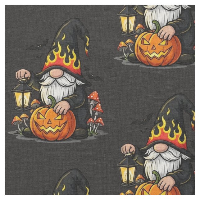 Tecido Halloween Gnome Fabric (Detalhe)