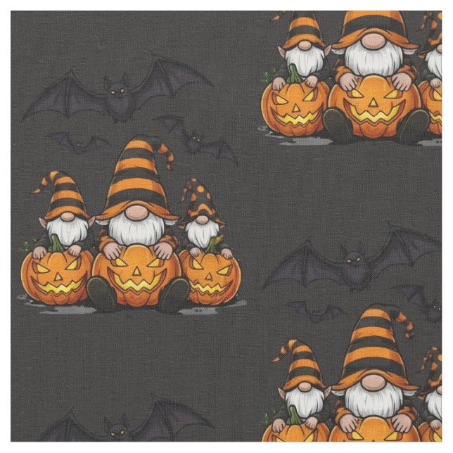 Tecido Halloween Gnome Fabric (Detalhe)