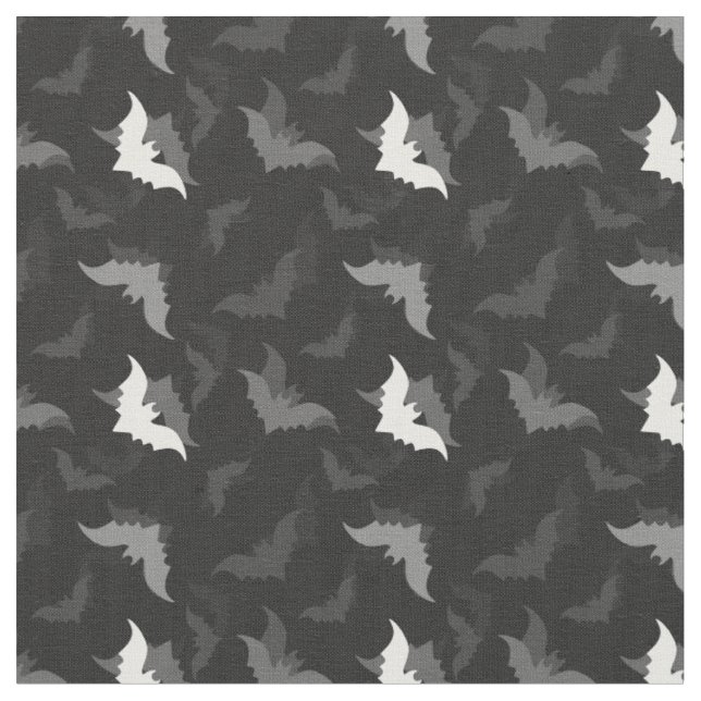 Tecido halloween goth black bats (Detalhe)