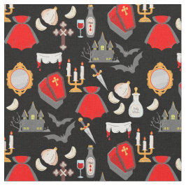 Tecido halloween gothic vampire garlic holy water fangs