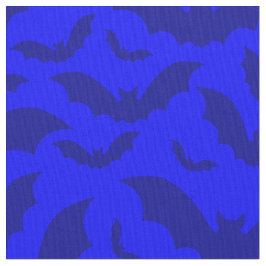 Tecido halloween gótico morcegos vampiros azul