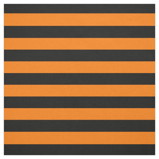 Tecido Halloween Orange Black Strips Padrão Chic Moderno (Modelo)
