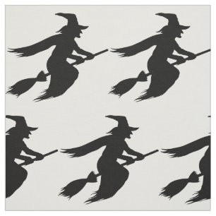 Tecido Halloween Witch Silhouette