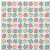 Hamsters Kawaii Bonitos Amarelo, Rosa, Verde Padrã