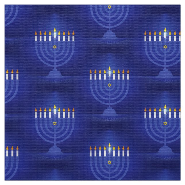 tecido hanukkah feliz azul (Modelo)