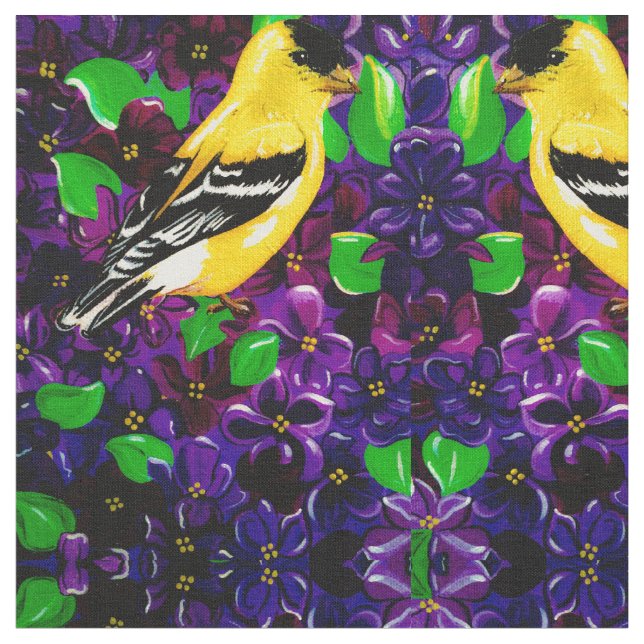 Tecido Happy Goldfinch 2 (Detalhe)