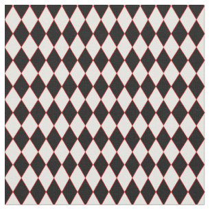 Tecido harlequim vermelho-preto das sanduíches