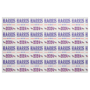Tecido Harris 2024 Pres Democrat Donkeys USA Flag