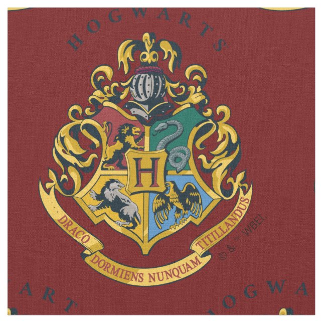 Tecido Harry Potter | Hogwarts Crest - Full (Detalhe)