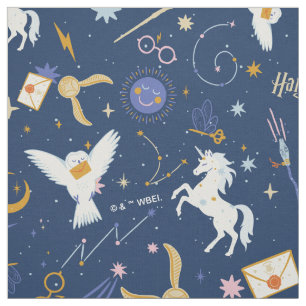 Tecido HARRY POTTER™ Padrão de Ícone do Solstício de Verã