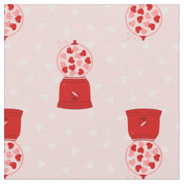 Tecido heart love valentine gumball machine gum