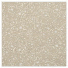 Tecido Hellebore Handestirado Padrão Neutro do bege