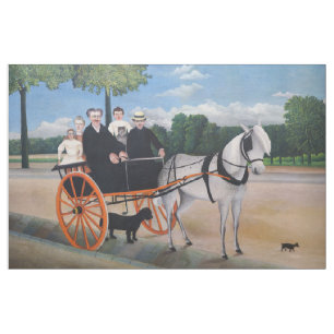 Tecido Henri Rousseau - A Carroça do pai Junier