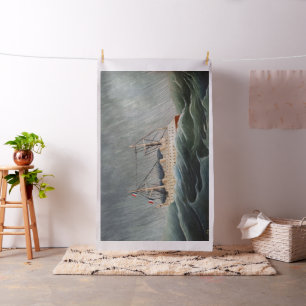 Tecido Henri Rousseau - O Navio no Tempest