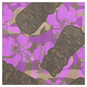 Tecido Hibiscus havaiano Tiki do refúgio de Ali'i