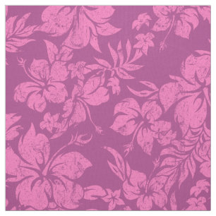 Tecido Hibiscus Pareau Hawaiian Floral Aloha Impressão