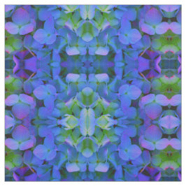 Tecido Hídrangas azuis violeta-Periwinkle - floral românt