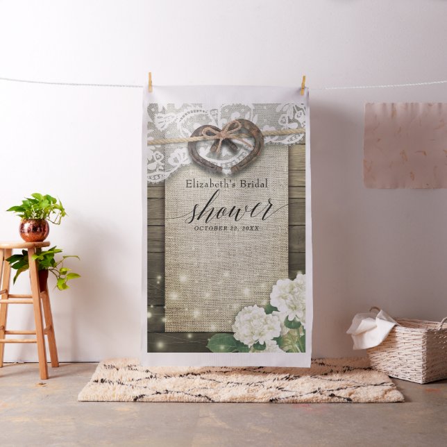 Tecido Hídrangea Chá de panela de madeira Booth (In Situ)