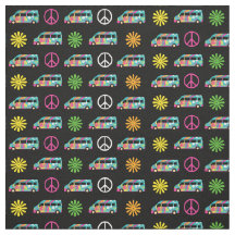 Hippie Bus Peace Sign 70s