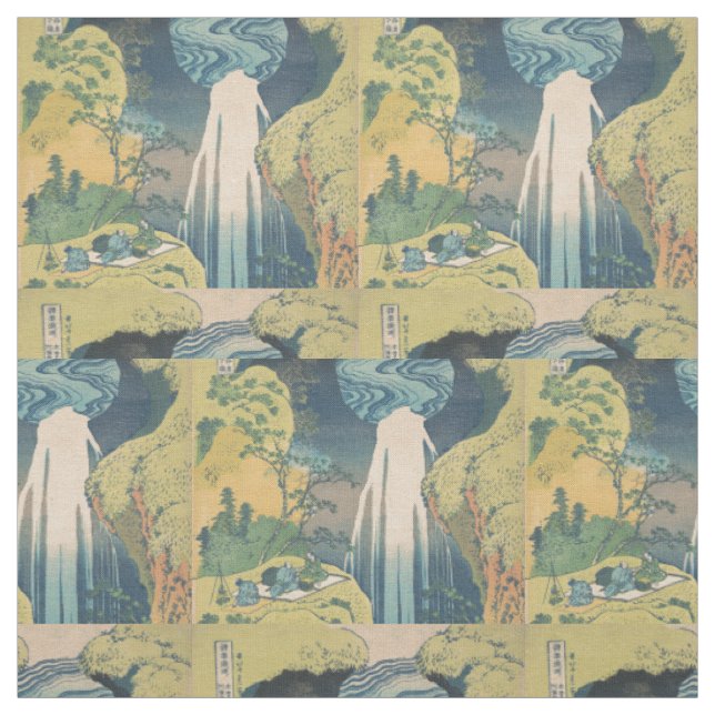Tecido Hokusai Quedas Amida Japão Cachoeira  (Modelo)